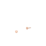 Kolczyki różowe złoto kulki