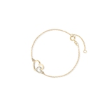 Bransoletka złota z cyrkoniami serca