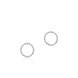 Kolczyki złote koła z brylantami