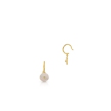 Kolczyki srebrne z masą perłową i cyrkonią