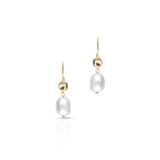 Kolczyki złote z perłami