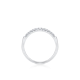 Pierścionek białe złoto z diamentami