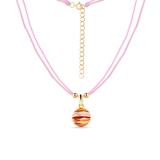 Naszyjnik srebrny z motywem planety