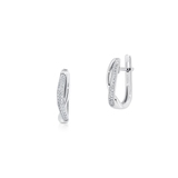 Kolczyki białe złoto z diamentami