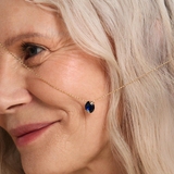 Wisiorek złoty Kwiaty Nocy Borówka