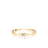 Pierścionek zaręczynowy złoty Szczęśliwy