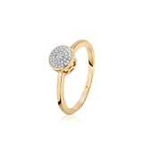 Pierścionek złoty z diamentami