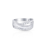 Pierścionek srebrny z cyrkoniami