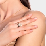 Pierścionek złoty Kwiaty Nocy