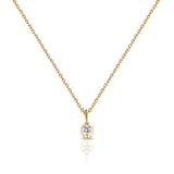 Naszyjnik złoty z brylantem