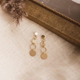 Kolczyki srebrne koła