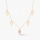 Naszyjnik złoty z cyrkoniami