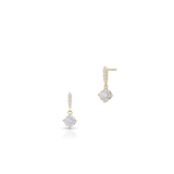 Kolczyki srebrne pozłacane z cyrkoniami