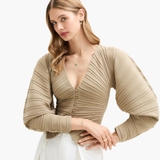 Kolczyki złote z zielonym awenturynem Saint Tropez