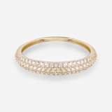 Pierścionek złoty z cyrkoniami