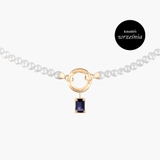 Wisiorek złoty z iolitem