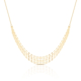 Naszyjnik złoty kaskadowy