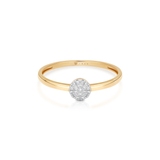 Pierścionek złoty z diamentami