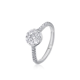 Pierścionek białe złoto Mirage