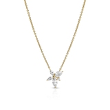 Naszyjnik srebrny pozłacany z cyrkoniami