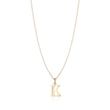 Wisiorek złoty literka K