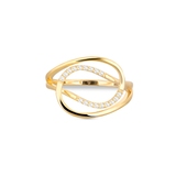 Pierścionek srebrny pozłacany