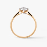 Pierścionek złoty z diamentami