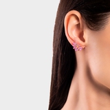 Kolczyki srebrne Kwiaty Nocy Różowy Bez