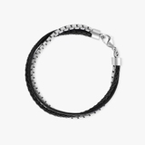 Bransoleta ze skóry i stali