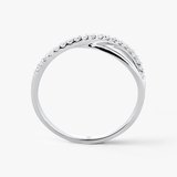 Pierścionek złoty z diamentami