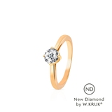 Pierścionek zaręczynowy złoty Doskonały