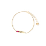 Bransoleta srebrna pozłacana Mama