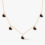 Naszyjnik złoty z serduszkami