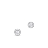 Kolczyki złote kółka z cyrkoniami