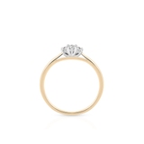 Pierścionek zaręczynowy złoty z brylantem