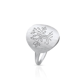 Pierścionek srebrny z motywem drzewa