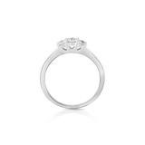 Pierścionek zaręczynowy złoty wieczny