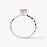 Pierścionek srebrny z sercem