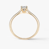 Pierścionek zaręczynowy złoty Niezwykły