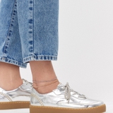 Bransoleta srebrna na nogę