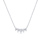 Naszyjnik srebrny z cyrkoniami