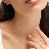 Naszyjnik złoty z cyrkoniami