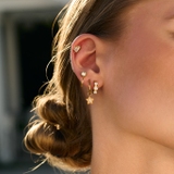 Kolczyki pozłacane z cyrkoniami Basics