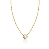 Naszyjnik srebrny pozłacany