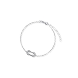 Bransoletka srebrna z cyrkoniami