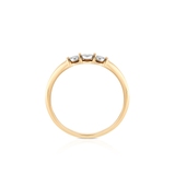 Pierścionek złoty z brylantami