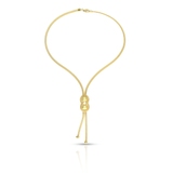 Naszyjnik srebrny pozłacany krawatka