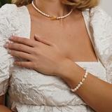 Bransoleta perłowa ze stokrotką Basics