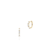 Kolczyki srebrne pozłacane z cyrkoniami