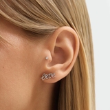 Kolczyki srebrne z diamentami laboratoryjnymi Czułość